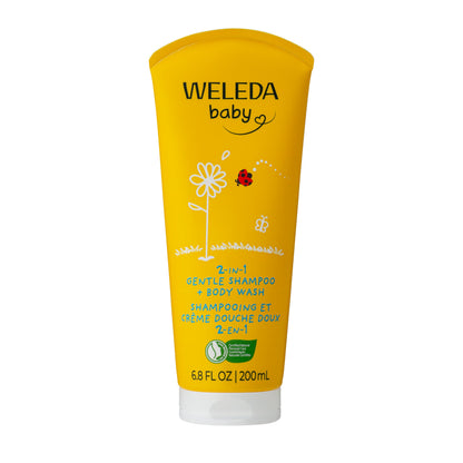 Weleda Baby 2-in-1 Gentle Shampoo and Body Wash, 6.8 Oz