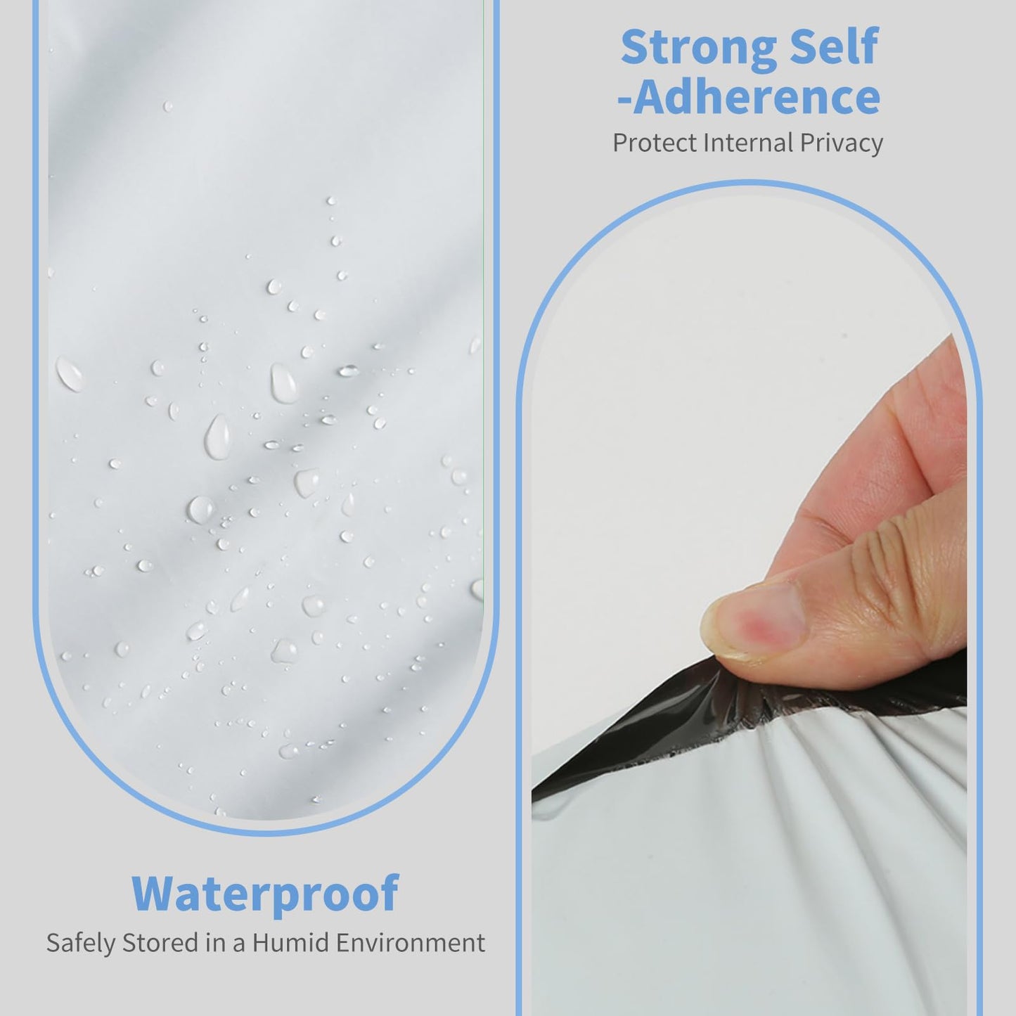 Poly Mailers 14.5x19 Inch, Self-Seal Shipping Bags for Small Business, 100 Pack Poly Mailers Shipping Envelopes Bags with Waterproof and Tear-Resistant, White