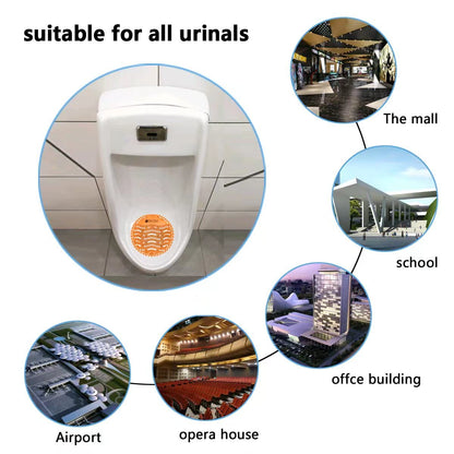 10 Pack Urinal Screen Deodorizer Scented, Anti-Splash Anti-Clogging Urinal Pucks Lasting Odor Freshener Urinal Cake –Ideal for Bathrooms, Restrooms, Office, Restaurants, Schools