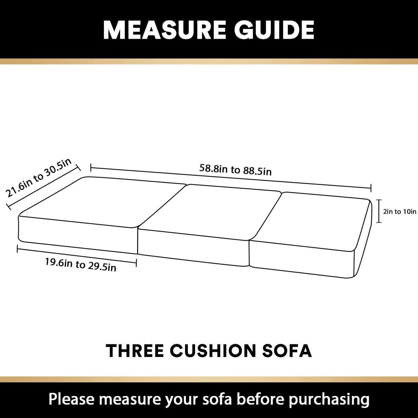 Stretch Velvet Couch Cushion Covers for Individual Cushions Sofa Cushion Covers Seat Cushion Covers, Thicker Bouncy with Elastic Edge Cover up to 10 Inch Thickness Cushions (3 pieces, Grey)