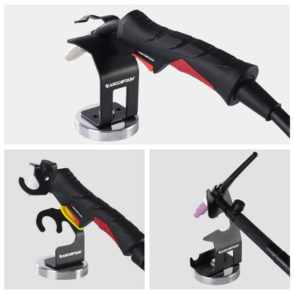 ARCCAPTAIN TIG Welding Torch Holder,Strong Magnetic Base Welding Stand for TIG Gun Torch Strings and Plasma Cutter Gun Torch