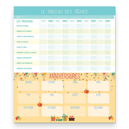 Blueline® 2026 Fridgeplanner™ Monthly Magnet Calendar, 17 Months, August 2025 to December 2026, Maxi Magnetized, 14" x 13.5", French (C174110FA-26)