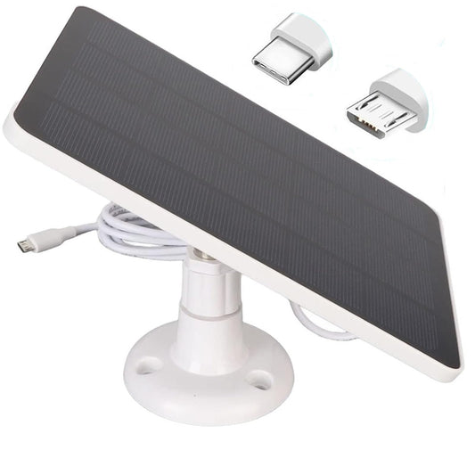 Solar Panel for Security Camera Outdoor, Solar Panel Charger for Rechargeable Battary Powered Surveillance Camera, IP65 Waterproof,13ft Cable，360°Adjustable Mounting (1)