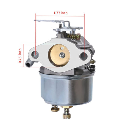 CADUFUELLY Adjustable Carburetor for Tecumseh 632107 640084B 3.5HP 4HP 5HP HSK40 HSK50 HS50 HSSK40 HSSK50 LH195SA Engines Snowblower Carburetor with Gasket