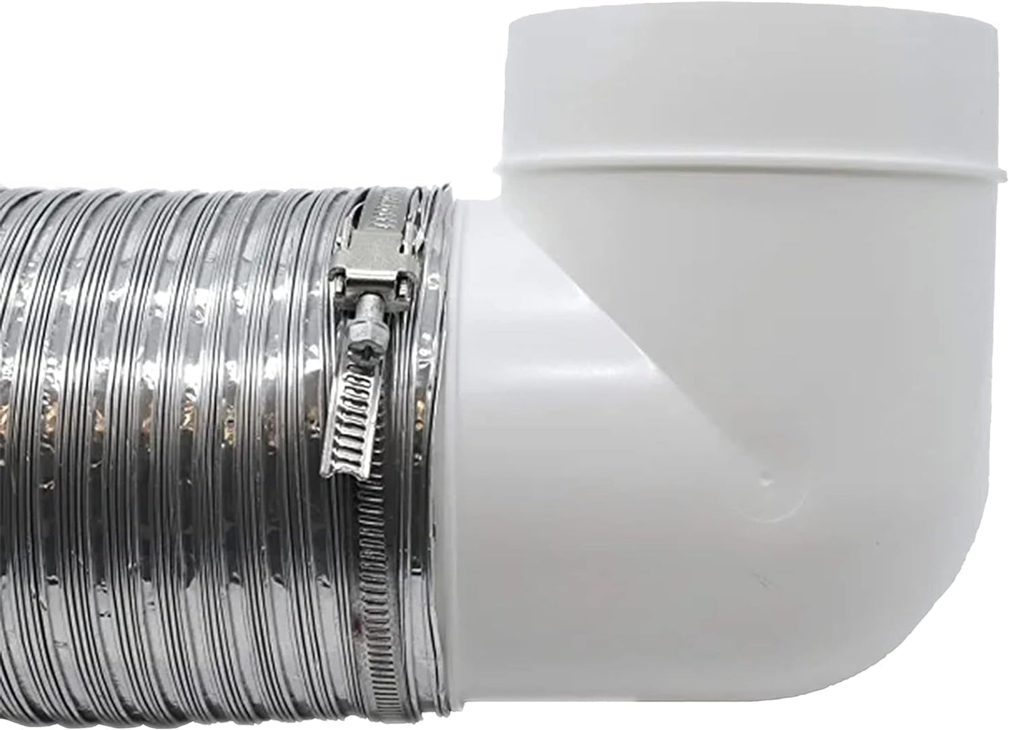 4 Inch Ducting Pipe 90 Degree Elbow Hose Ventilation Round Tube Bend Connector 4"