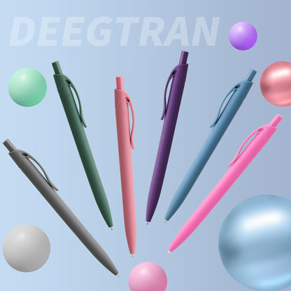deegtran Pens Bulk, 50 Pack No Bleed Pink Click Pens, Wholesale Retractable Ballpoint Pens, Pens Medium Point, Smooth Ink Pens, 1.0MM Pink Ink