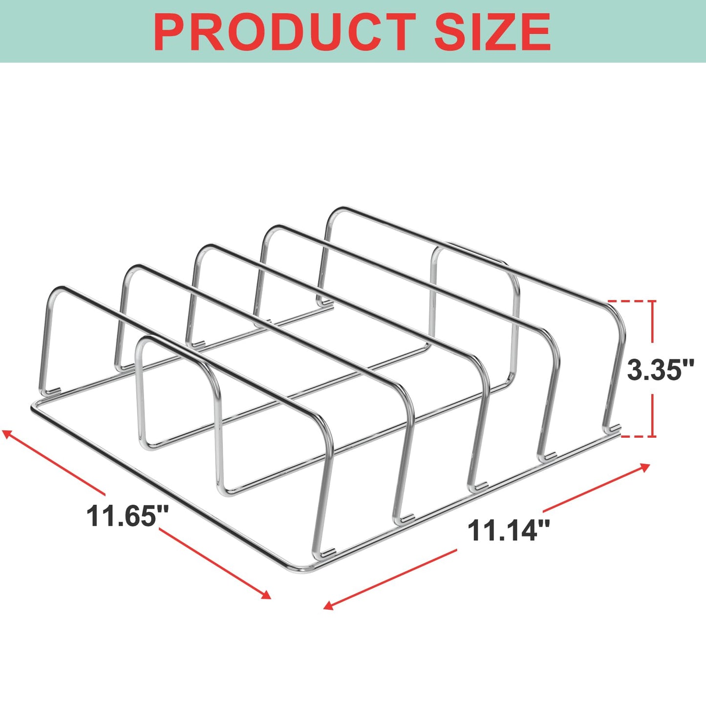 WEBROIL Rib Racks Compatible with Ninja Woodfire Outdoor Grill OG800, OG850, OG900, OG951, OG952 Series Accessories, Stainless Steel Roast Rack for Ninja Woodfire Smoker Pro Connect XL Accessories
