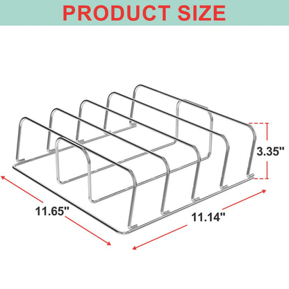 WEBROIL Rib Racks Compatible with Ninja Woodfire Outdoor Grill OG800, OG850, OG900, OG951, OG952 Series Accessories, Stainless Steel Roast Rack for Ninja Woodfire Smoker Pro Connect XL Accessories