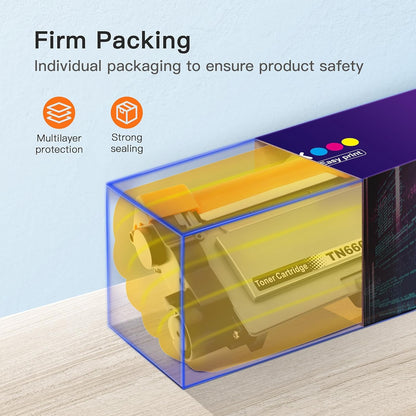 TN660 Toner Cartridges 2 Pack Compatible Replacement for Brother TN660 TN-660 TN630 for DCP-L2520DW MFC-L2740DW HL-L2320D HL-L2360DW DCP-L2540DW MFC-L2700DW MFC-L2720DW Printer High Capacity Black