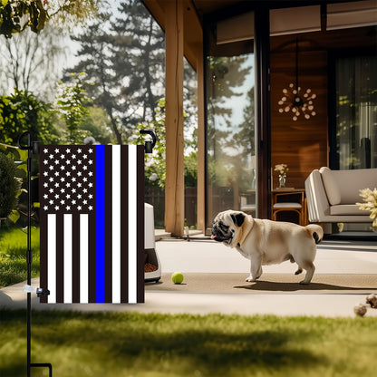 Akeydeco Garden Flag Pole Stand Holder, 4 Pack Garden Flags for Outside with Flag Stopper and Clip Waterproof Powder-Coated Paint for Flag Pole Holder for Outside House,Yard Flags for Outside