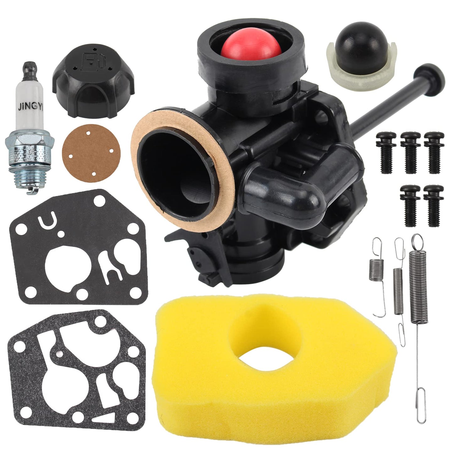 Carbhub 795477 498809 Carburetor with 698369 Air Filter 698719 691859 692211 Spring 492979S Fuel Cap 495770 795083 Gasket Diaphragm Tune Up Kits for 795469 794147 699660 794161 498811 Engine