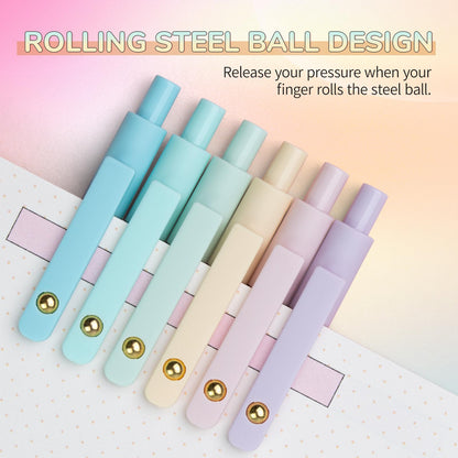 UIXJODO 12 Pcs Gel Pens 0.5mm Quick Dry Black Ink Pens Fine Point Smooth Writing Pens, Cute Office and School Supplies Gifts for Women Teacher Students (12 Pcs Ombre Gold)