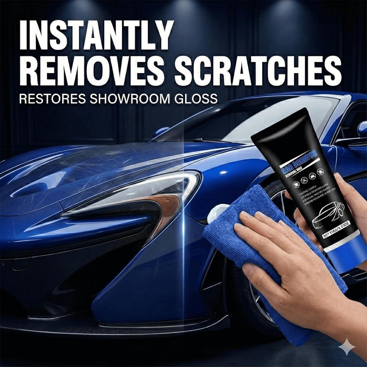 2026 New Upgraded Erase Car Scratch Remover for Deep Scratches, Car Paint Scratch Remover for Vehicles, Car Scratch Repair Kit, Cars Paint Scratch Repair（1PCS