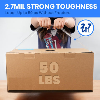 ADHES Packing Tape Shipping Tape Packaging Tape for Moving Boxes, 60yard Per Roll 1.88inch Width 2.7Mil Thickness(12Rolls)