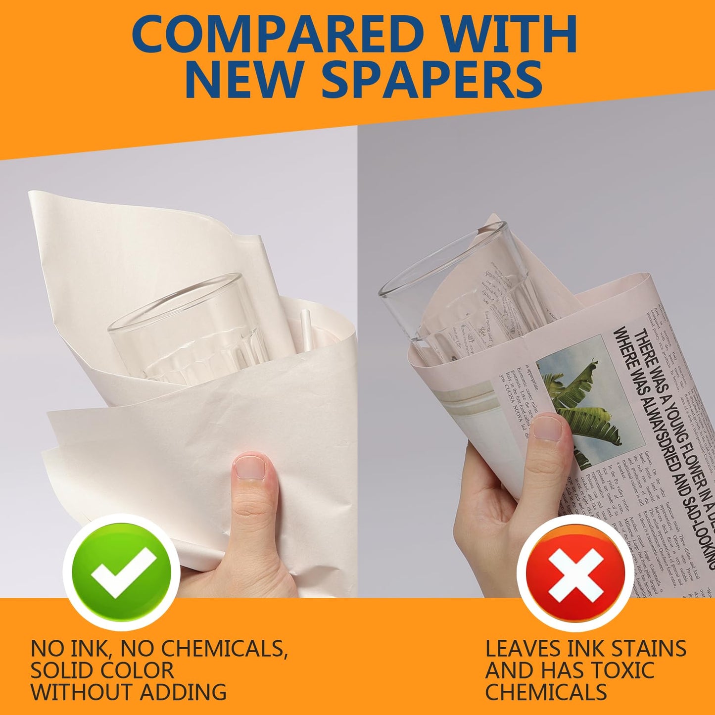 200 SHEETS 27”x15” Packing Paper Sheet for Moving Shipping Wrapping Packing Box Newsprint Paper Moving Paper Moving Supplies Protecting Fragile Items Glass China Packing (200)