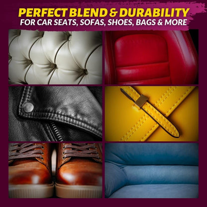 Coconix Leather & Vinyl Repair Kit | Fix Tears, Holes, Scratches, and Peeling on Leather and Vinyl Furniture, Car Seats, and Jackets | Easy Application with Customizable Colors