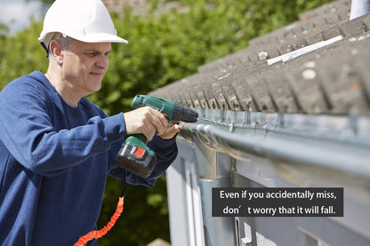 BlueStraw Tool Lanyard, Quick Release Shock Absorbing Safety Tool Leash Retractable Bungee Cord with Carabiner Clip and Adjustable Loop End, Maximum Weight Limit 10KG / 22lb, Fall Protection Equipment