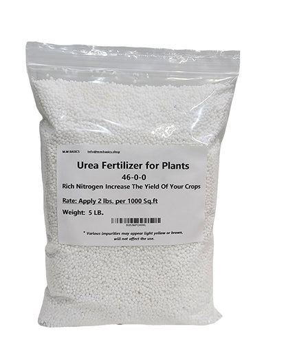 Urea Fertilizer for Plants 46-0-0, Rich Nitrogen, Increase The Yield of Your Crops (5 LB)