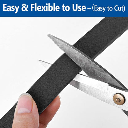 Self Adhesive Foam Tape Weatherstrip 1In x 1/2In x 20Ft High Density Foam Insulation Strips Foam Seal Weather Stripping with Strong Adhesive for Door and Window Sound Isolation Soundproofing