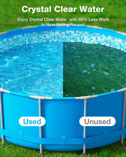 SHAPON Pool Winter Closing Kit, All-in-One Pool Winterizing Kit for Above Ground and In-Ground Swimming Pools, Easy to Use Pool Winterizer Up to 30000 Gallons