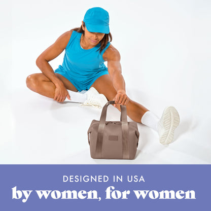 Fit & Fresh Neoprene Lunch Bag for Women, Insulated Womens Lunch Bag for Work, Tear & Stain Resistant Large Lunch Box for Women with Containers and Ice, Machine Washable Remi Lunch Bag, Taupe