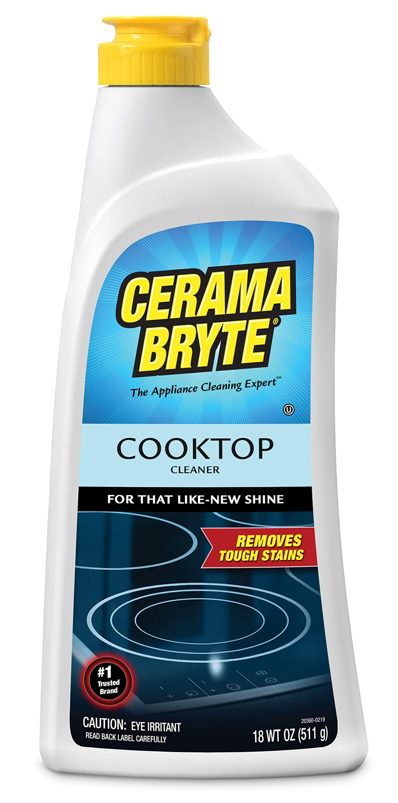 CERAMA BRYTE GVI20618, Ceramic Cooktop Cleaner (18-Ounce Bottle)