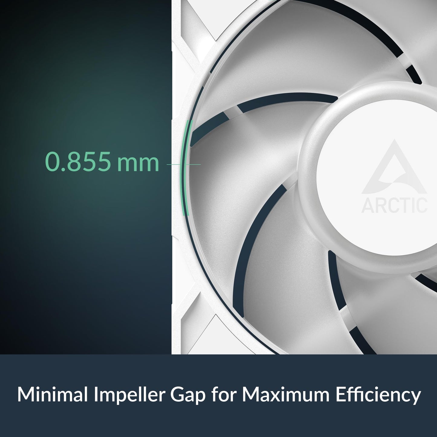 Arctic P12 Pro A-RGB (White) - Powerful Premium Fan, 120 mm PWM Fan with Y-Cable Splitter, 600-3000 RPM, 0 RPM <5% PWM, 5V Digital RGB, Fluid Dynamic Bearing, 4-Pin - White