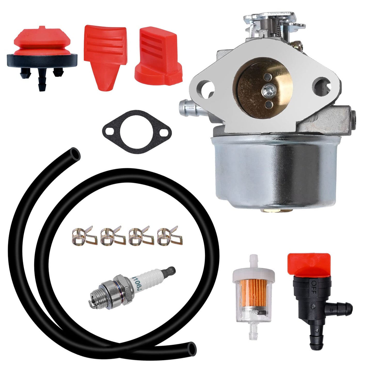 Vkinman 640054 640052 640349 Carburetor Replacement for Tecumseh HMSK80 HMSK90 HMSK100 LH318SA LH358SA 8HP 9HP 10HP Snowblower Generator Chipper Shredder Carb