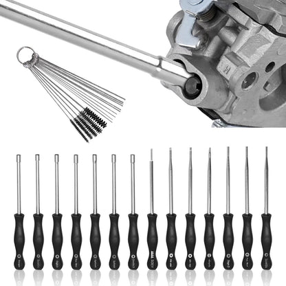 Vkinman 14Pcs Carburetor Adjustment Tool Screwdriver for Common 2 Cycle Small Engine for Poulan Husqvarna STIHL Echo Trimmer Weedeater Chainsaw Carb Adjust Tools Carb Tools