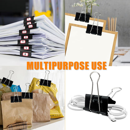48Pcs Binder Clips(2 Inch), Large Binder Clips Heavy Duty Paper Clamps for Office and Home Supplies
