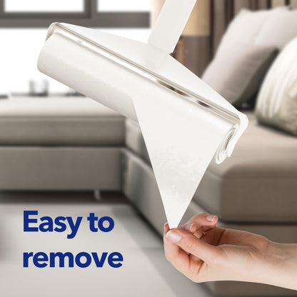 Large Lint Rollers for Carpet, 9.45'' Sticky Rollers for Floor with 360 Sheets, Extendable Long Handle Sticky Mop for Cleaning Couch, Curtains, Cars, Clothing, and Pet Hair