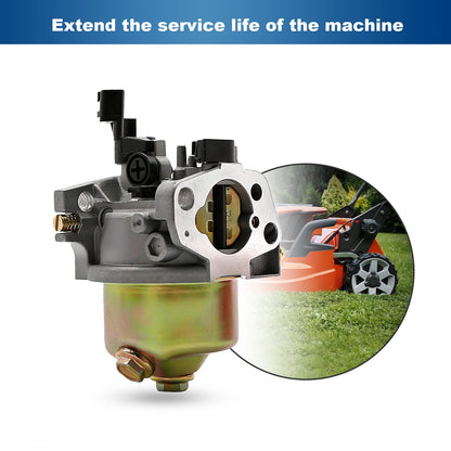 196cc 6.5HP Carburetor with Recoil Pull Starter Replacement for Champion 3000 3500 4000 Power Equipment Watt Gasoline Generator Replace 46561 46558 46539 46551 46555 46596 46533 196cc Carburateur