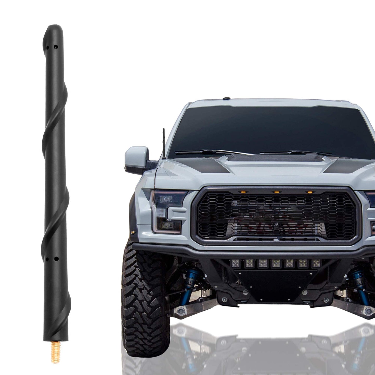 Short Antenna for Ford F150 2009-2026, Ford F250 F350 2017-2026, Truck F-150 F-250 F-350 7 Inch Antenna Replacement F150 Accessories