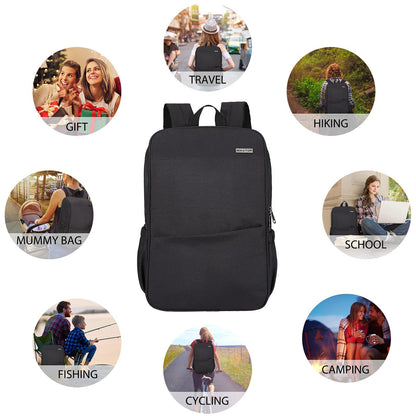 Deep Storage Laptop Backpack with USB Charging Port[Water Resistant] College School Computer Bookbag Fits 15.6 Inch Laptop