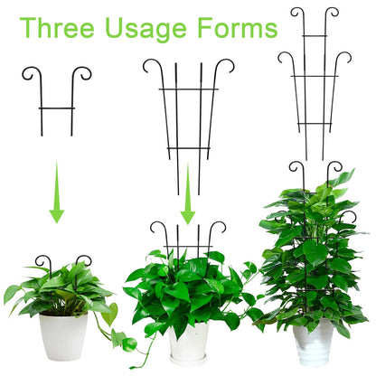 Xeeol 23in Plant Trellis for Potted Plants, Garden Trellis for Climbing Plants Indoor Outdoor 2p, Rustproof House Plant Support for Pothos Hoya Ivy Flower