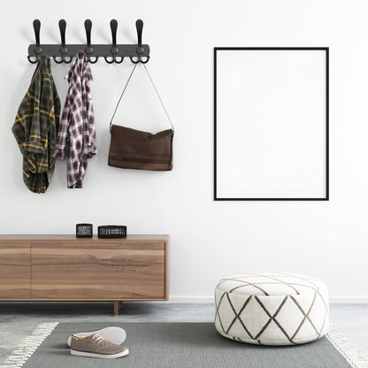 Coat Hooks Wall Mounted (2 Pack) - Stainless Steel Coat Racks -Heavy Duty Wall Coat Hanger - For Hanging Hat Towel Purse Robes - Ideal for Entryway, Hallway, Kitchen, Bathroom, Bedroom
