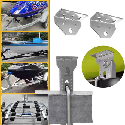 8 Pack Boat Trailer Top Angle Swivel Top Angle Bracket,Bunk Brackets Boat Trailer Parts & Accessories for Boat Pontoon Trailer