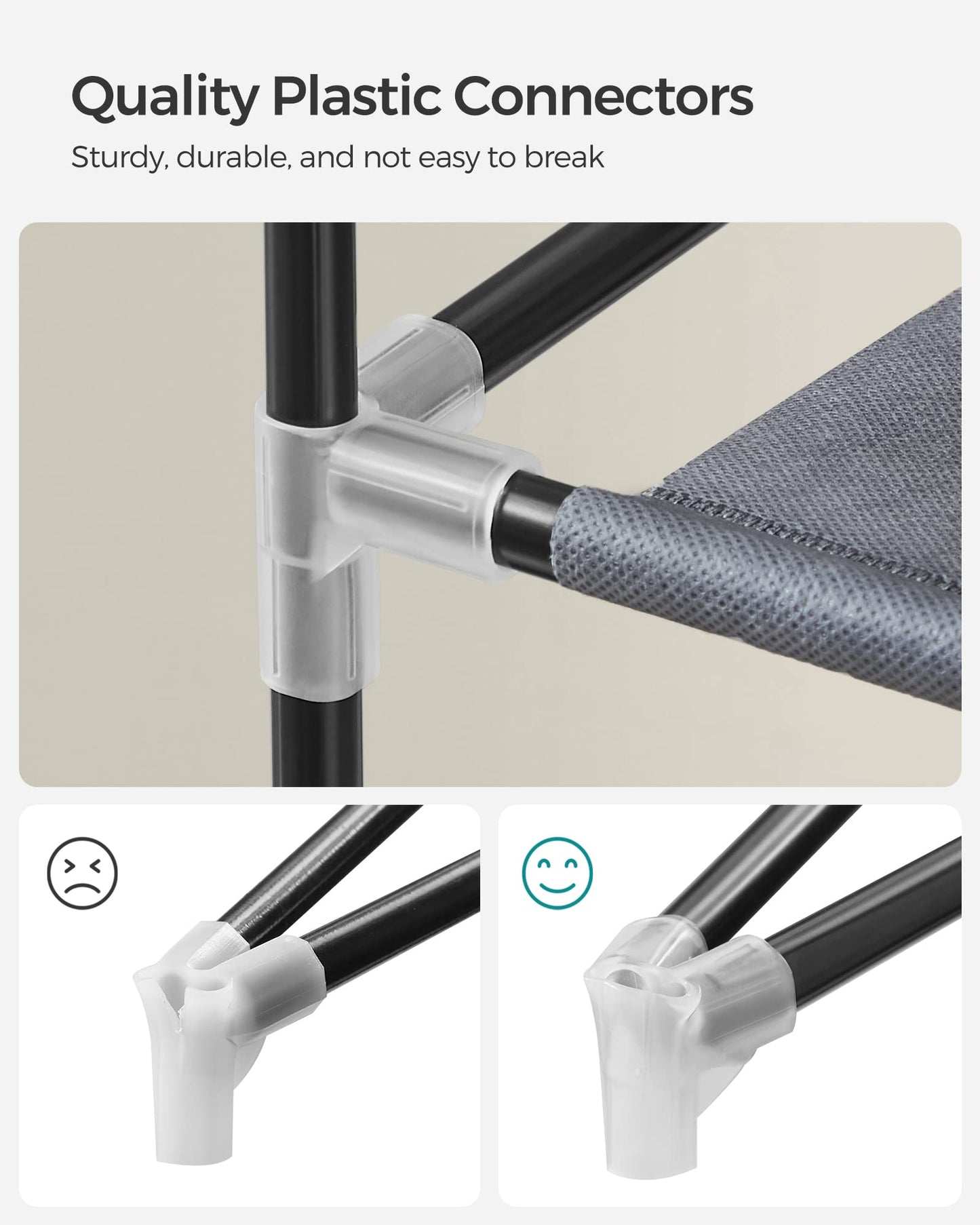 SONGMICS Shoe Rack, Shoe Storage Cabinet with Dustproof Cover, Free-Standing Storage Organizer for Closet, Entryway, Hold 27-35 Pairs of Shoes, for Sneakers, High Heels, 9-Tier, Slate Gray URXJ10G