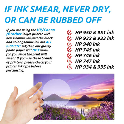 Uinkit 100 Sheets Brochure Paper Glossy Double Sided 8.5x11 Inkjet 37lb 140gsm Dye Ink Thin Photo Picture Flyer Calendar Magazine CD Cover Letter