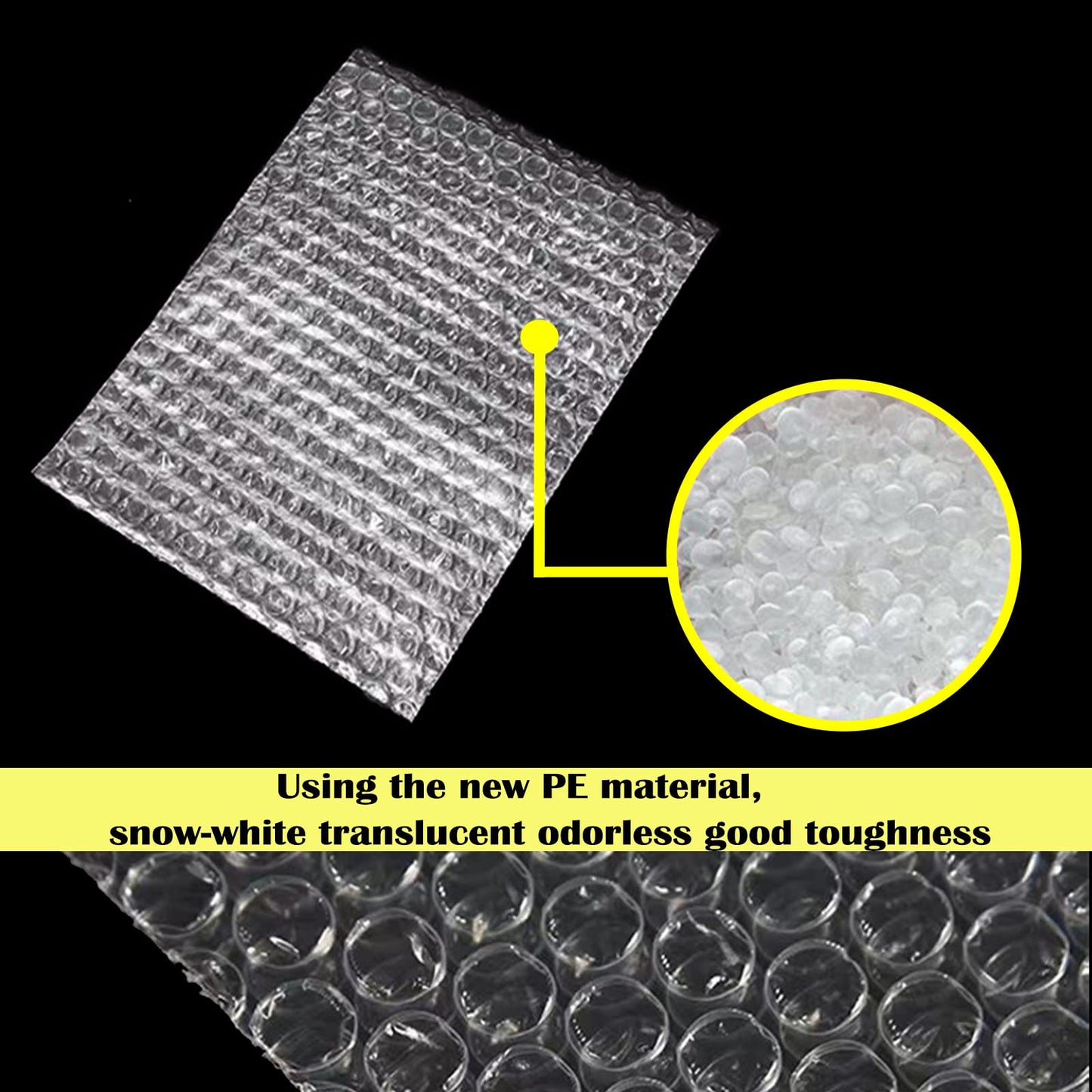 50Pcs 8 x 10 Inch Bubble Out Bags, Double Walled Wrap Pouches Protective Cushioning Bubble Pouch for Shipping, Storage, Mailing Packing fragile item and Supplies Dishes Glass Plates Packaging