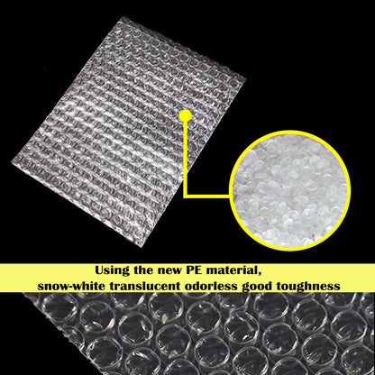 50Pcs 8 x 10 Inch Bubble Out Bags, Double Walled Wrap Pouches Protective Cushioning Bubble Pouch for Shipping, Storage, Mailing Packing fragile item and Supplies Dishes Glass Plates Packaging