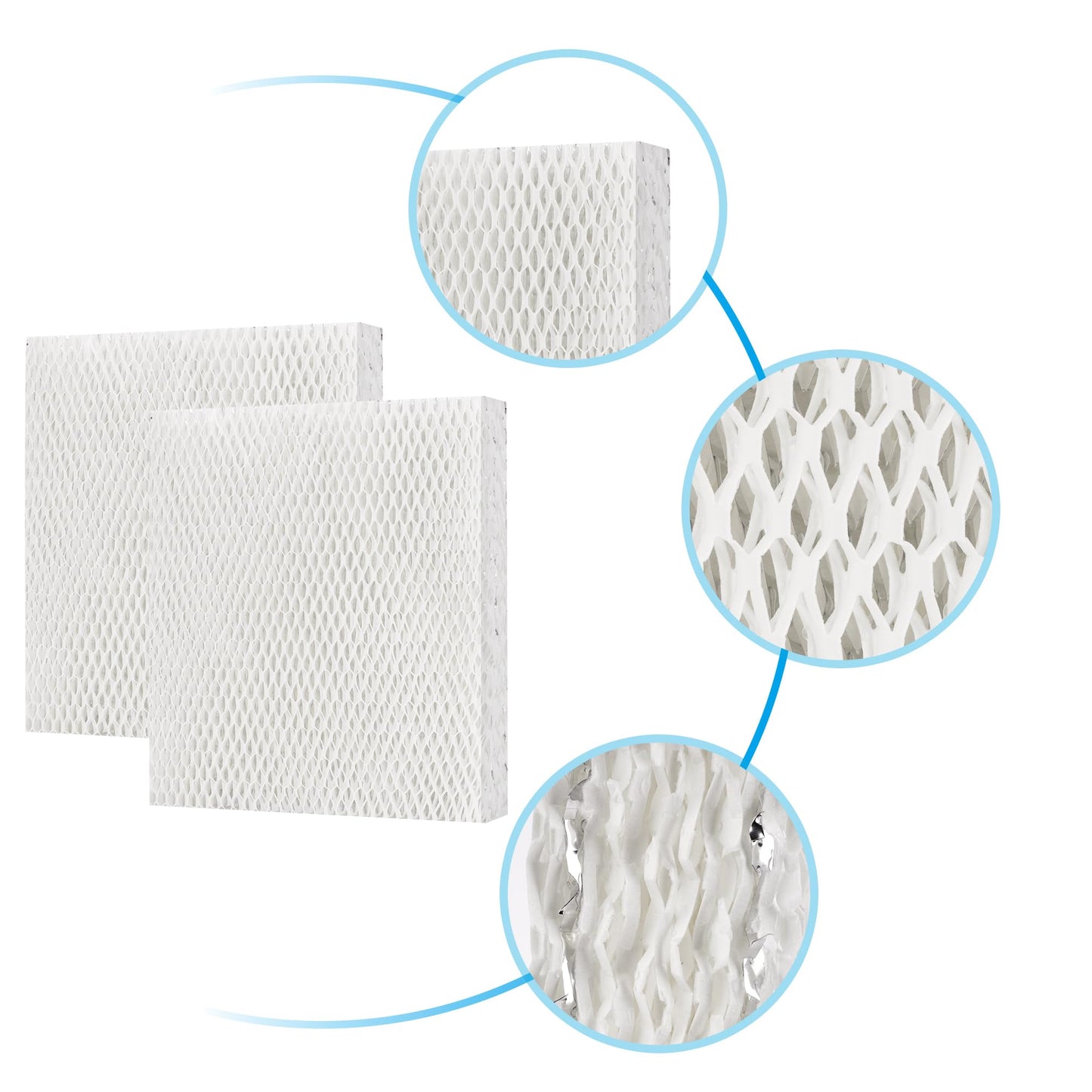 2 Pack HC22P Humidifier Filter Pad Compatible with Honeywell humidifier Filter HE100, HE225 HE240 HE150, HE220, Aprilaire 110 220 550 Humidifier Filter Wicks