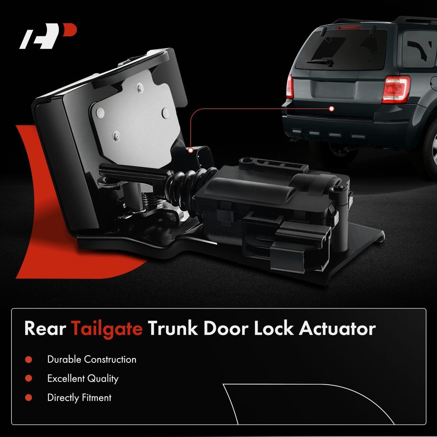 A-Premium Rear Liftgate Door Lock Actuator Tailgate Trunk Latch Compatible with Ford Escape 2009-2012 & Mercury Mariner 2009-2011 & Mazda Tribute 2008-2011, 9L8Z-7843150-B 9L8Z7843150B