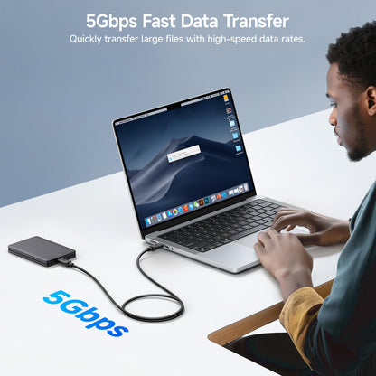 Cable Matters Long USB C Monitor Cable 8.2 ft / 2.5m with 4K 60Hz Video Resolution, 240W Power Delivery, and 5Gbps USB-C 3.1 Gen 1 Data Transfer Compatible with Apple Vision Pro, Meta Quest 3