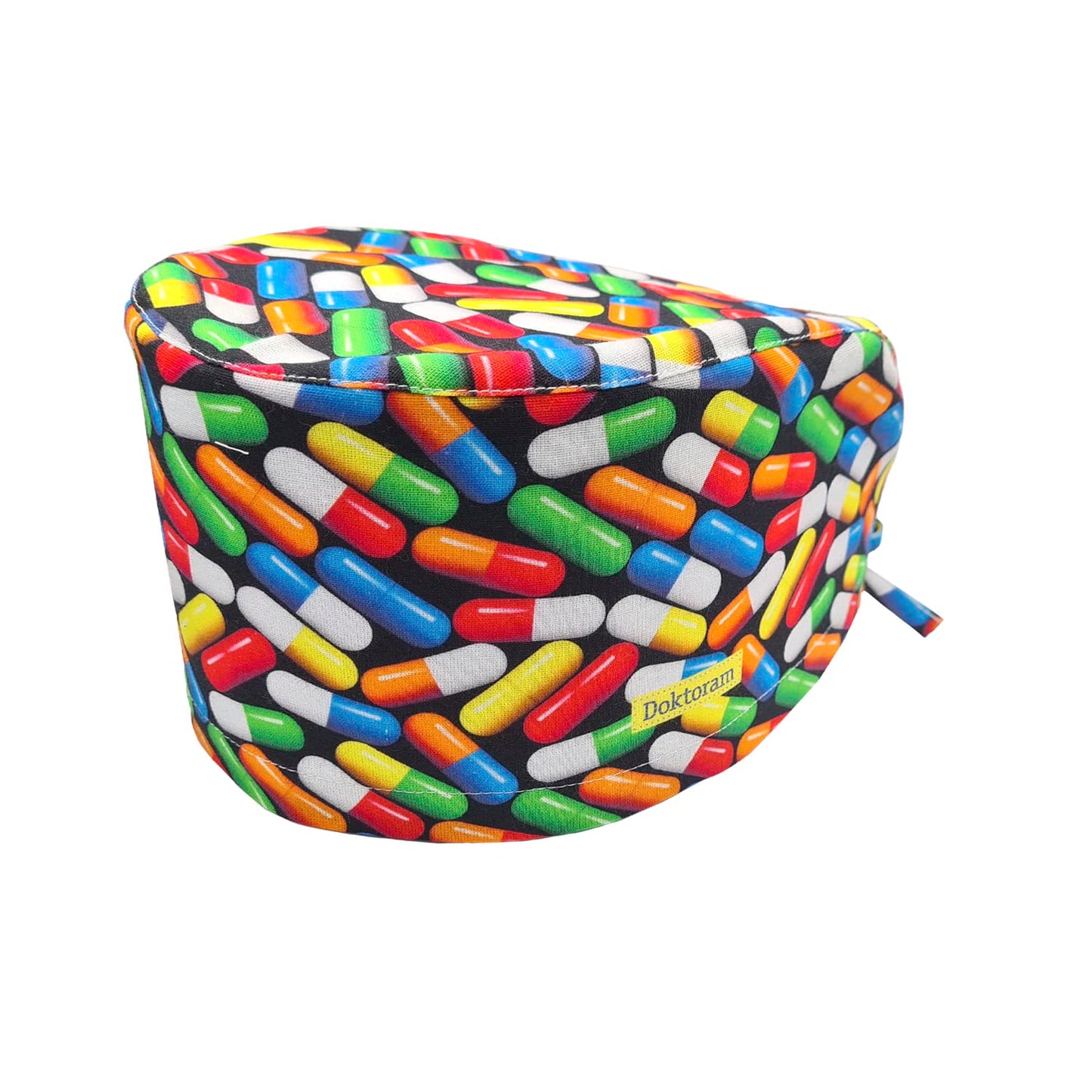 X-Ray Black Working Cap - Comfortable and Breathable for Men and Women Long Aesthetic Head Cover, Pills, One Size