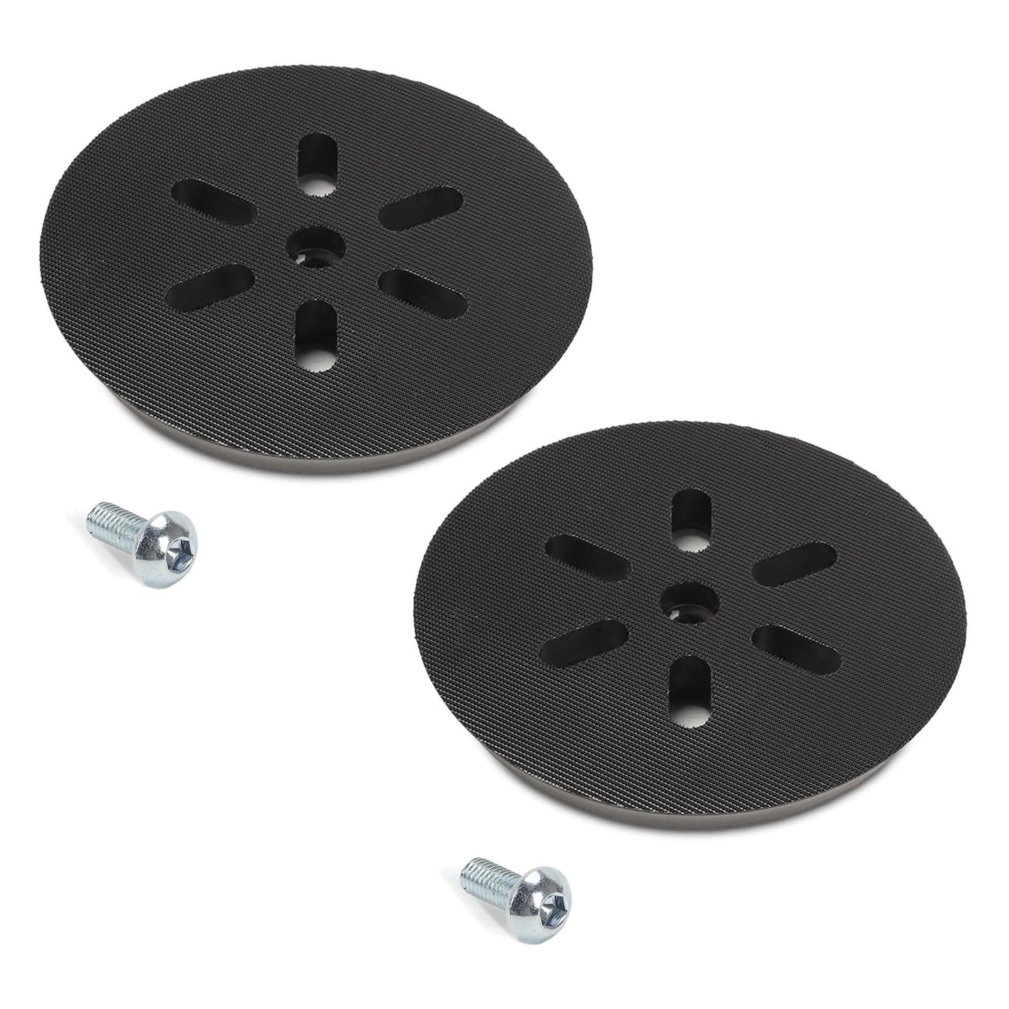 2 PCS 6 Inch Power Sander Replacement Pad Compatible with Bosch ROS65VC/1250DEVS/3727DVS/3727DEVS, 6 Hole Hook & Loop Discs Replace RS6045 & RS6046