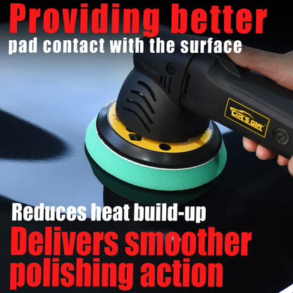 CAR'S GIFT 5" polishing Pads,for DA or Rotary polishing and Air Polisher,4 Grits from coarse to fine, Meet Your Different polishing Needs(4Items)