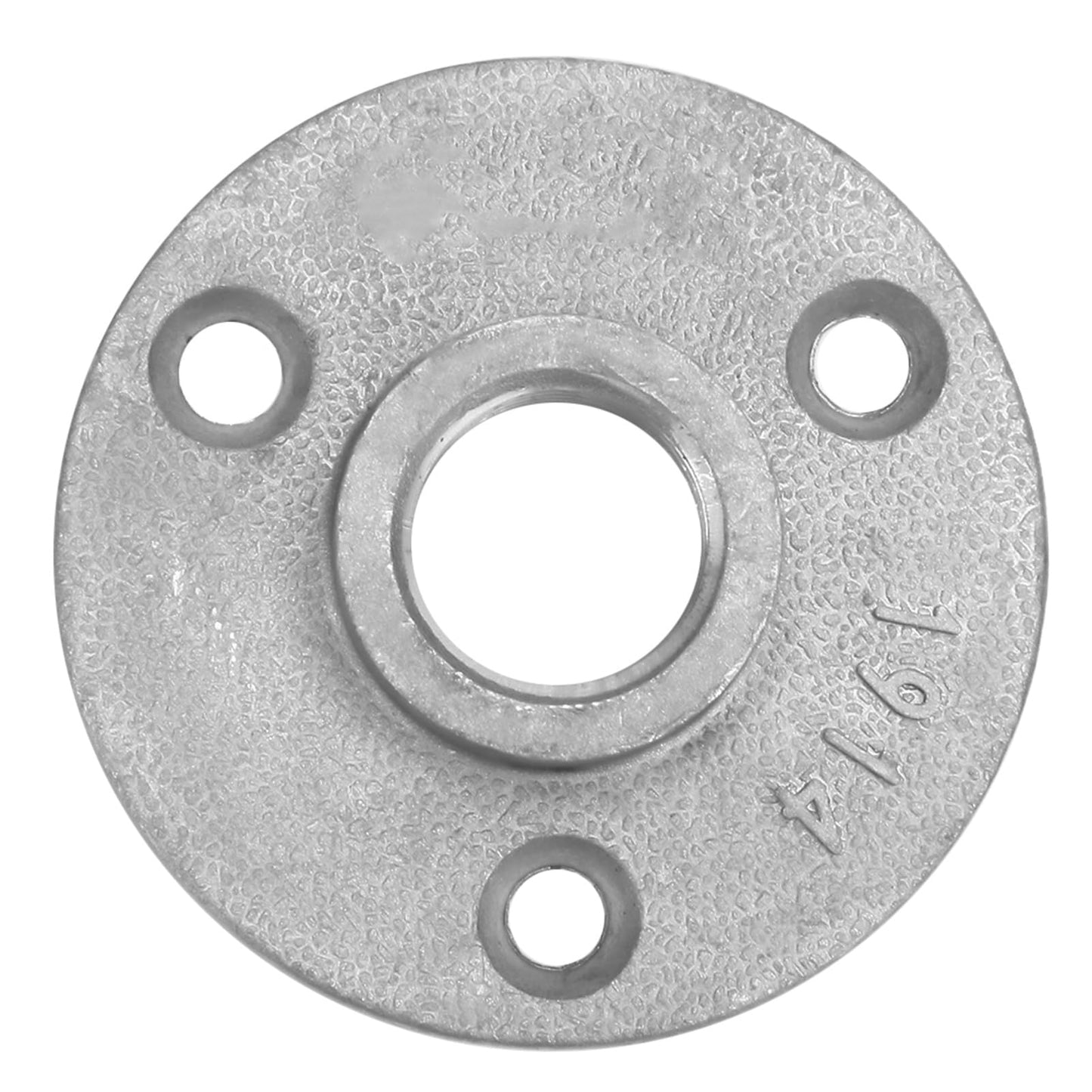 10Pcs Floor Flange,Aluminum Floor Flange,Aluminum Threaded Flange AlloyCast Iron Flange Pipe Base 3 Holes Pipe Fitting 1/2 Inch Thread Pipe Decor (Aluminum Alloy)