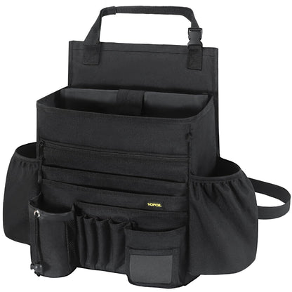 VOPQL Car Seat Organizer- Multi-Compartment Passenger Seat Organizer, Universal Fit for Front & Back Seats, Ideal for Law Enforcement and Truck Seat Storage, Compatible with Cars, Trucks, and Vans