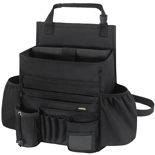 VOPQL Car Seat Organizer- Multi-Compartment Passenger Seat Organizer, Universal Fit for Front & Back Seats, Ideal for Law Enforcement and Truck Seat Storage, Compatible with Cars, Trucks, and Vans
